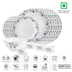 Imperial Series 19 Pieces Opalware Dinner Set for Family of 6 Vinea