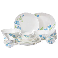 Imperial Series 27 Pieces Opalware Dinner Set for Family of 6 Neelkamal
