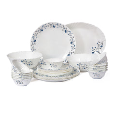 Imperial Series 27 Pieces Opalware Dinner Set for Family of 6 Vinea