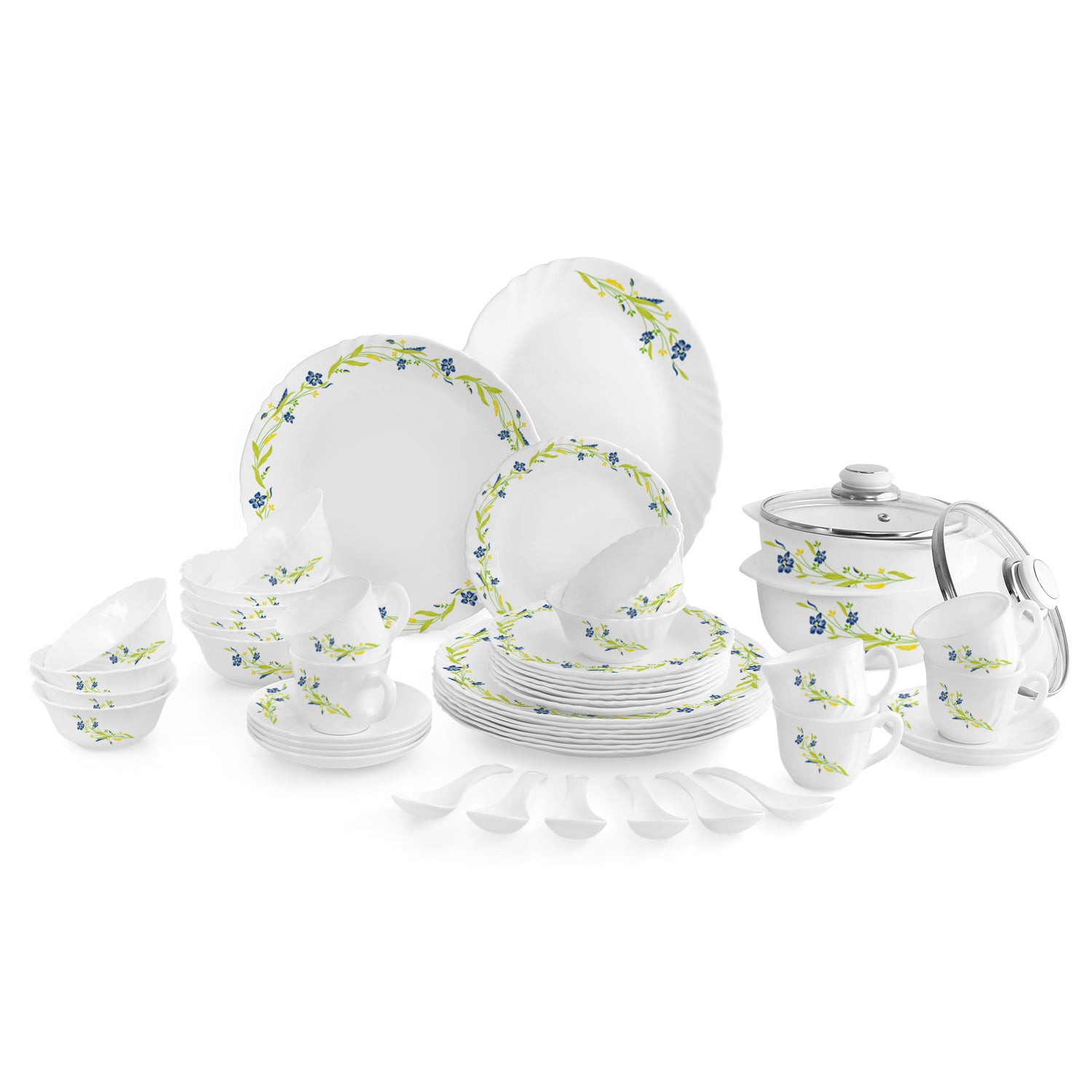 Imperial Series 35 Pieces Opalware Dinner Set for Family of 6 Amazon Creper