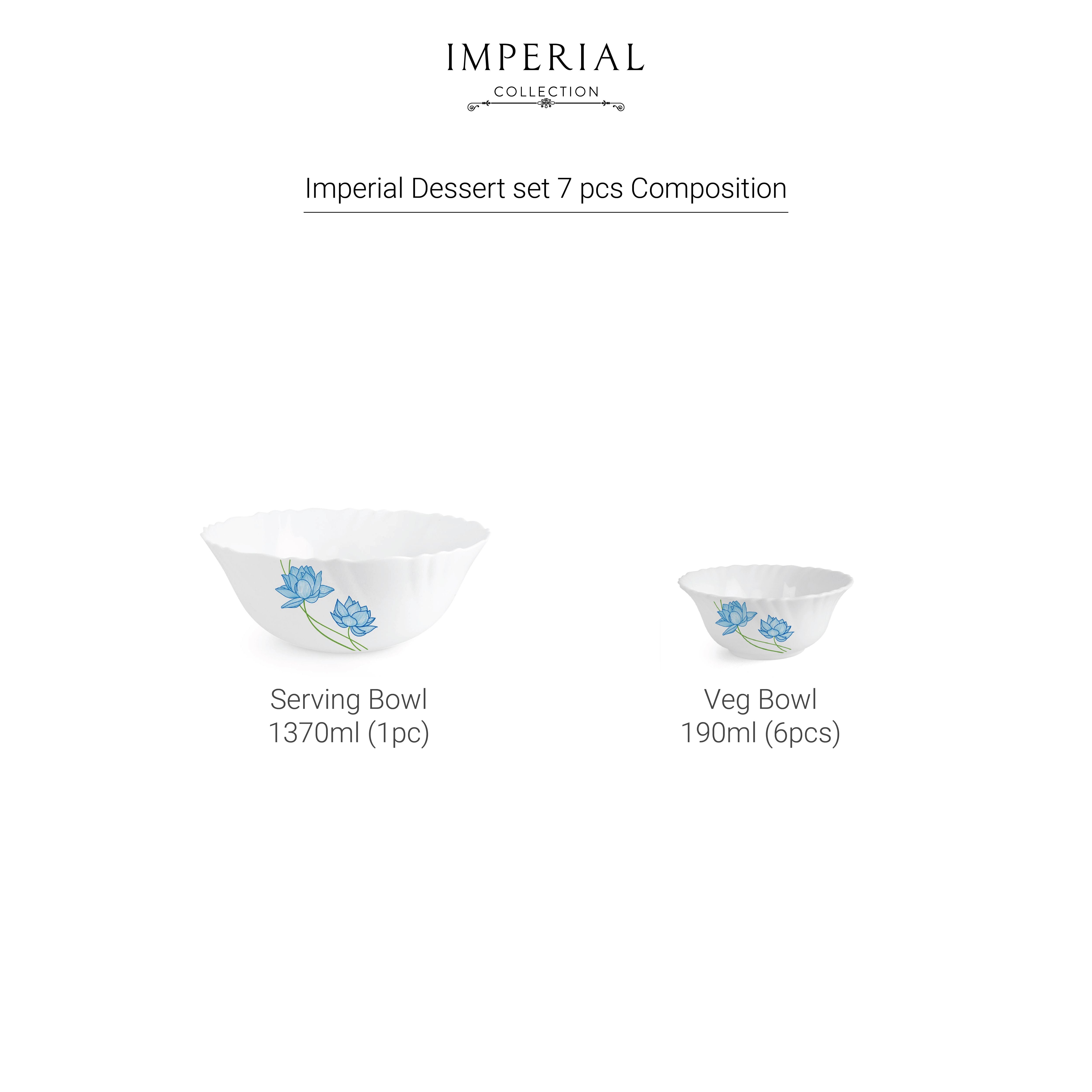 Imperial Series Dessert Set, 7 Pieces Neel Kamal / 7 Pieces