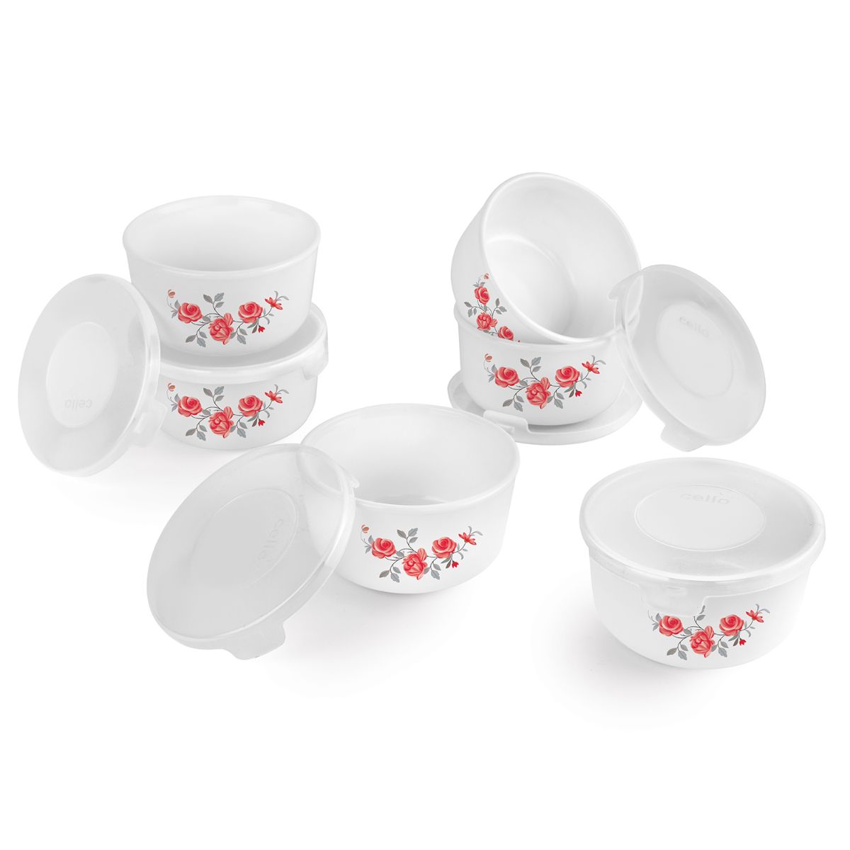 Imperial Series Mini Storage Gift set with lid, 6 Pieces Red Rose Fantasy / 6 Pieces
