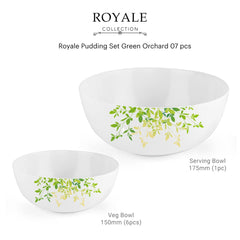 Royale Series Pudding Gift Set, 7 Pieces Green Orchard / 7 Pieces