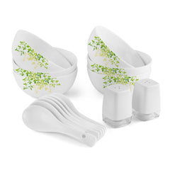 Royale Series Soup Gift Set, 14 Pieces Green Orchard / 14 Pieces