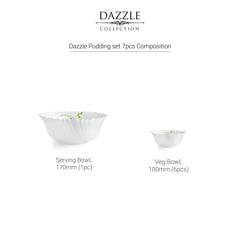 Dazzle Series Pudding Gift Set, 7 Pieces Tropical Lagoon / 7 Pieces