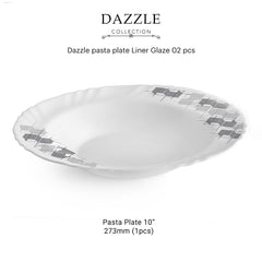 Dazzle Series Pasta Gift Set, 2 Pieces Linear Glaze / 2 Pieces
