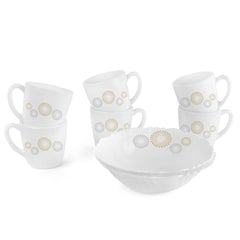 Imperial Series Quick Bite Bowl & Mug Gift set, 8 Pieces Crazy Dots / 8 Pieces