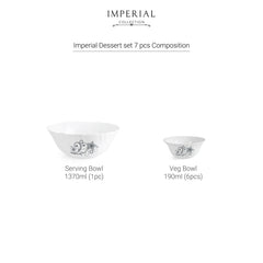 Imperial Series Dessert Set, 5 Pieces Camber Black / 5 Pieces