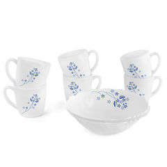 Imperial Series Quick Bite Bowl & Mug Gift set, 8 Pieces Dainty Blue / 8 Pieces