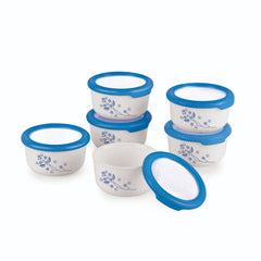 Imperial Series Condiment Gift Set with Premium lid, 6 Pieces Dainty Blue / 6 Pieces