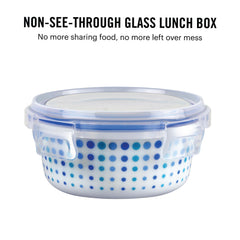 Cool Dots Opalware Lunch Box with Jacket / 3 Piece