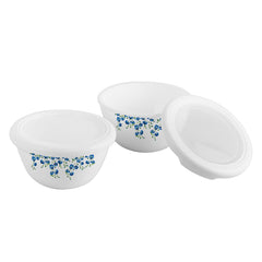 Royale Series Small Mixing bowls with Premium lid Gift Set, 2 Pieces Blooming Garden / 2 Pieces