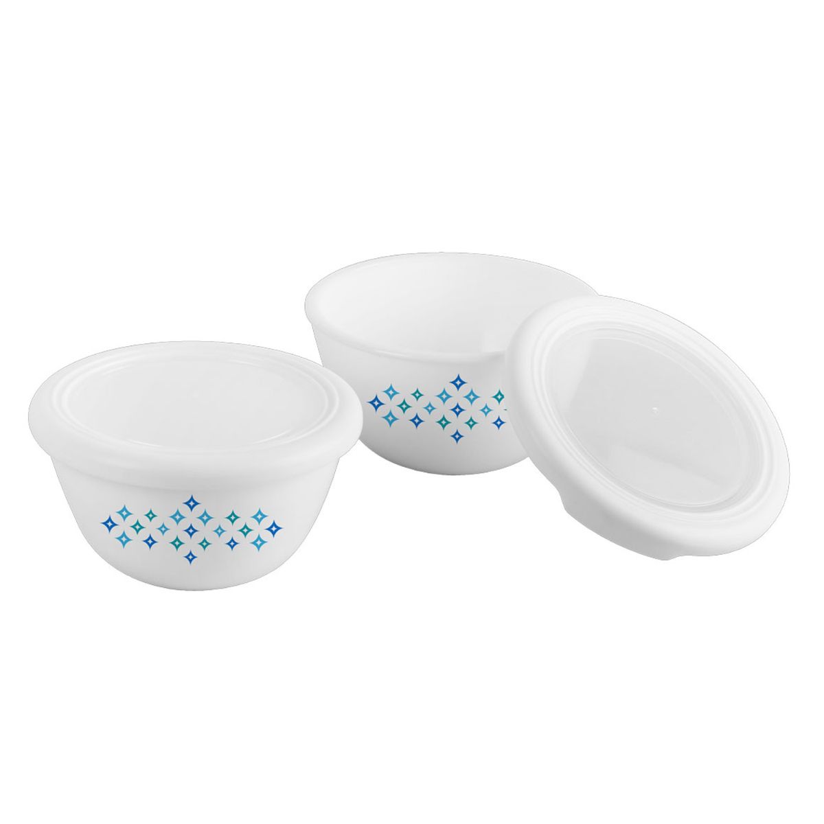 Royale Series Small Mixing bowls with Premium lid Gift Set, 2 Pieces Cool Star / 2 Pieces