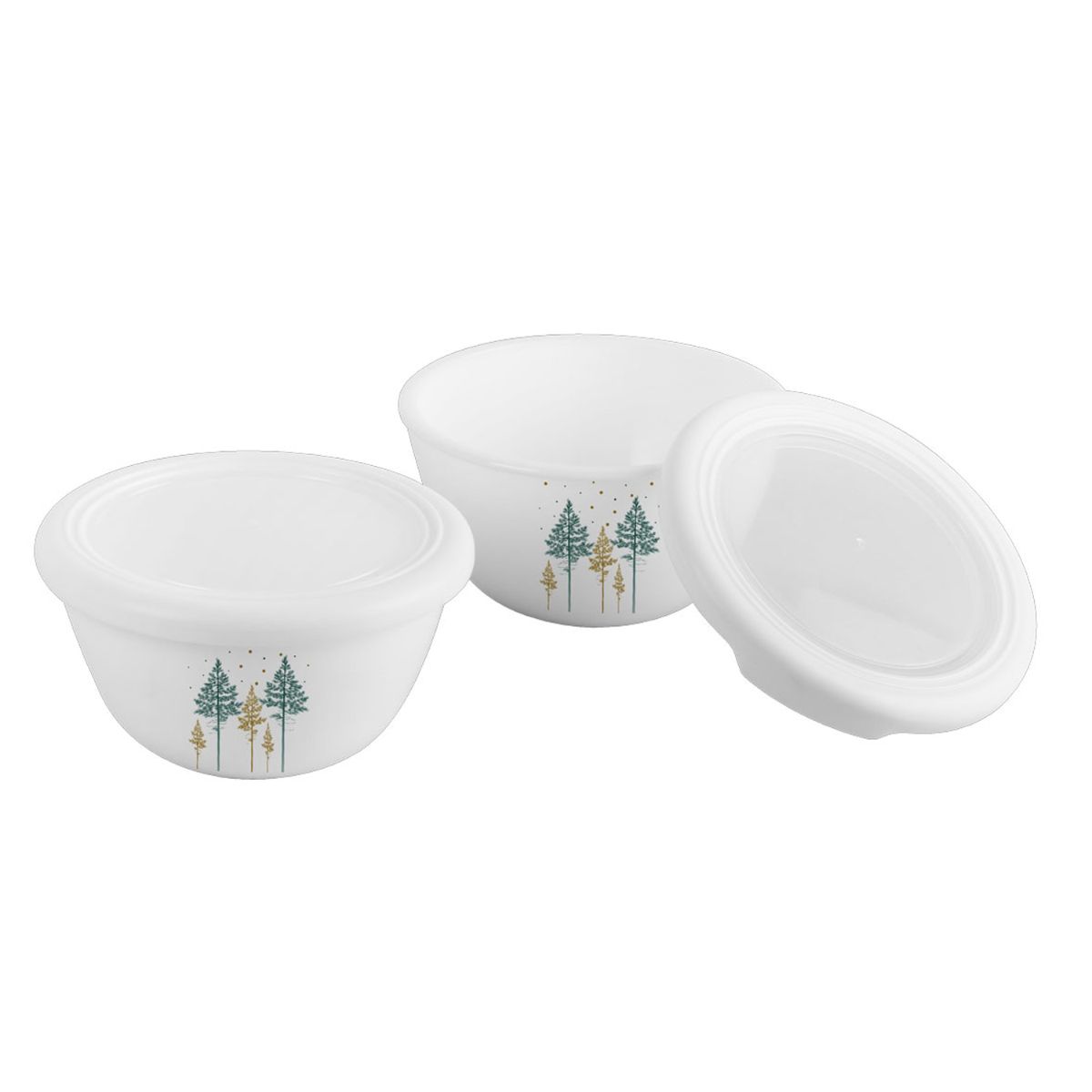 Royale Series Small Mixing bowls with Premium lid Gift Set, 2 Pieces Royale Pine / 2 Pieces
