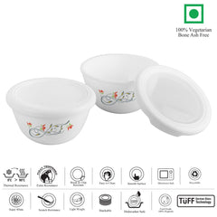 Royale Series Small Mixing bowls with Premium lid Gift Set, 2 Pieces Magical Swirl / 2 Pieces