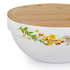 Royale Series Mixing bowls with bamboo lid Gift Set, 3 Pieces Botanica / 3 Pieces