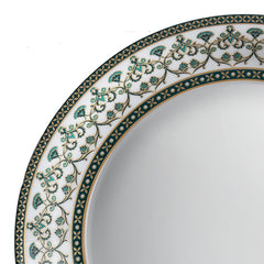 Opulent 27-piece dinner set for 6: plates, bowls, and serveware adorned with intricate Indian motifs, a blend of tradition and elegance.