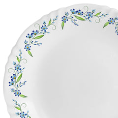 Imperial Series 65 Pieces Opalware Dinner Set for Family of 8 Blue Creeper