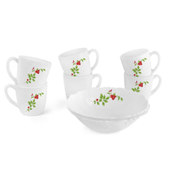 Imperial Series Quick Bite Bowl & Mug Gift set, 8 Pieces Imperial Rose / 8 Pieces