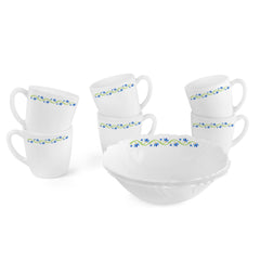 Imperial Series Quick Bite Bowl & Mug Gift set, 8 Pieces Morning Glory / 8 Pieces