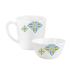 Imperial Series Breakfast Bowl & Mug Gift set, 4 Pieces Bohemia / 4 Pieces