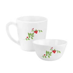 Imperial Series Breakfast Bowl & Mug Gift set, 4 Pieces Imperial Rose / 4 Pieces