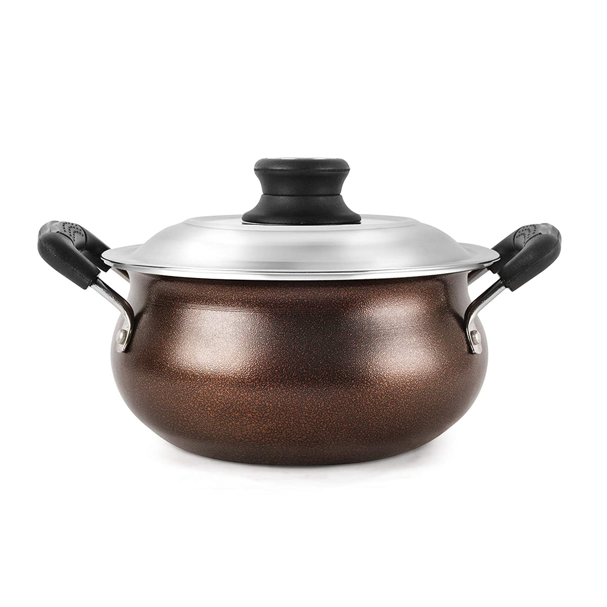 Non-Stick Induction Compatible Gravy/Biryani Handi with Stainless Steel Lid